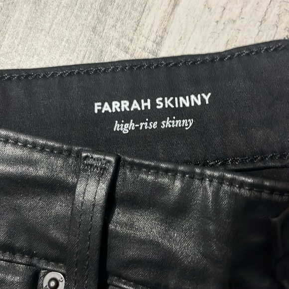 AG Adriano Goldschmied Farrah High Rise Skinny Faux Leather Pants Size 29 NWT - Picture 8 of 16